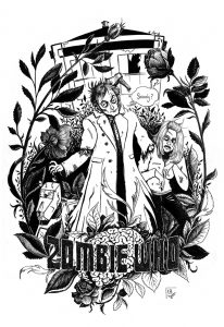Zombie Who pour AOA Prod, illustration. Elléa Bird, illustratrice, Lyon.