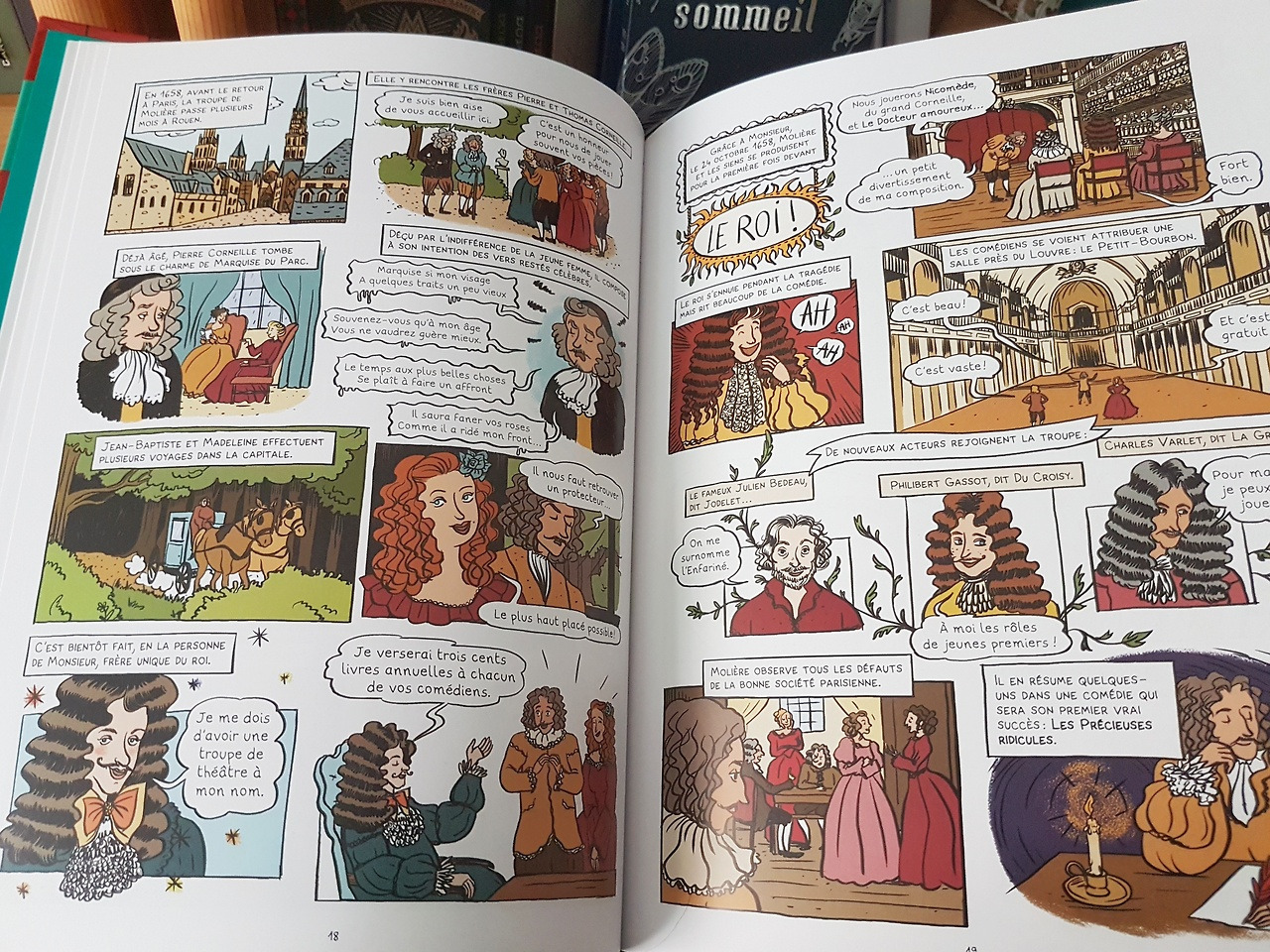 Les Classiques en BD : Molière, biographie, Casterman jeunesse. Scénario Jean-Michel Coblence, dessin Elléa Bird.