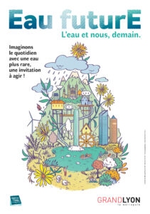 Projet Eau FuturE - Métropole de Lyon, visuel et bande dessinée par Elléa Bird